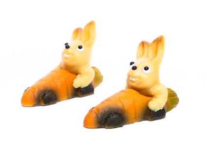 Marcipánový zajíc v mrkvovém autě