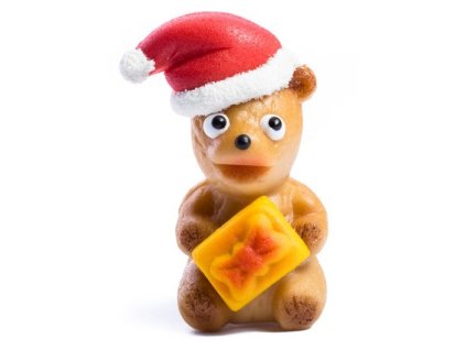 Vánoční medvídek z marcipánu