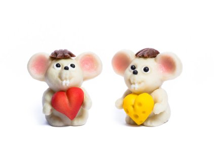 Marcipánové myši se srdcem 2 druhy