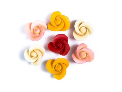 Marcipánové růže, 4 barvy