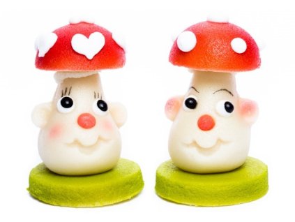 Muchomůrky z marcipánu, 2 druhy