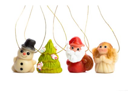 Sněhulák – Vánoční ozdoby z marcipánu