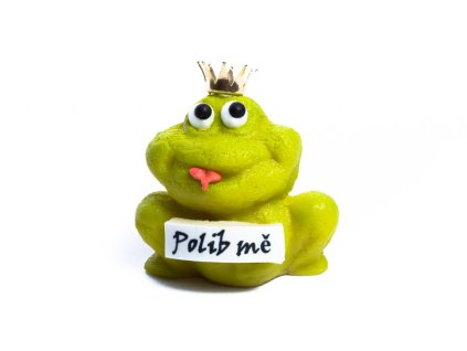 Žába „Polib mě“ z marcipánu