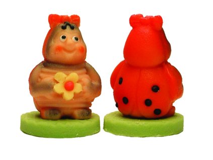 Beruška s mašlí – baleno v sáčku - marcipánová figurka