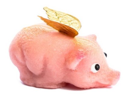 Zlaté prasátko z marcipánu