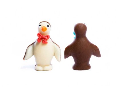Tučňák Pingu s červenou mašlí
