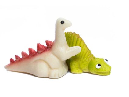 Šedý dinosaurus z marcipánu