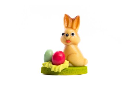 Zajíček s vajíčky – baleno v sáčku - marcipánová figurka