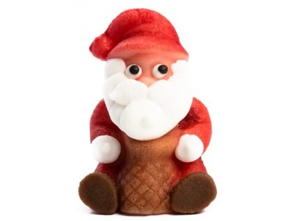 Mikuláš sedící – baleno v sáčku - marcipánová figurka