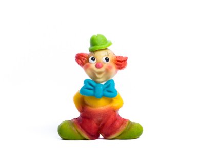 Marcipánový klaun s motýlkem