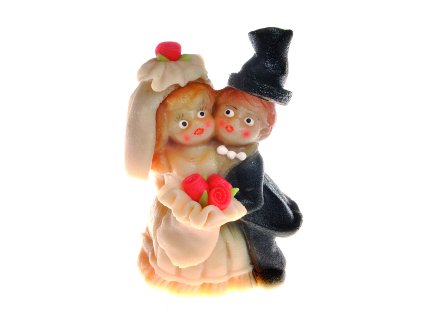 Velký marcipánový svatební pár – Ženich a nevěsta