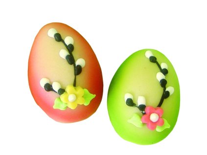 Velikonoční vajíčka z marcipánu, 2 barvy