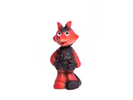 Čert rudočerný - marcipánová figurka