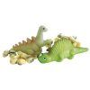 Dinosauři z marcipánu, 4 druhy (šedý zelený, modrý a oranžový)