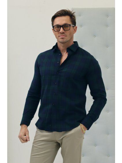 Men's Flannel Shirt, Slim Fit A16