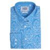 Pánska košeľa modrá, dlhý rukáv, Slim Fit- A20