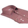 Pánska červená košeľa s dlhým rukávom Slim Fit – R75