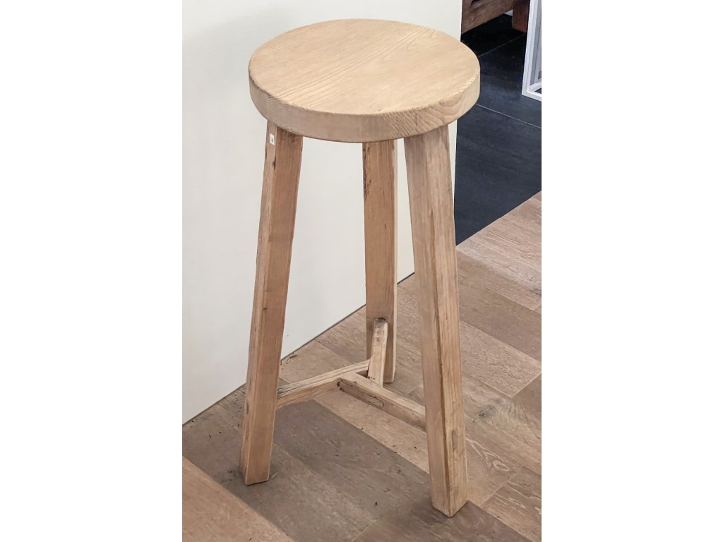Barová židle z jilmového dřeva