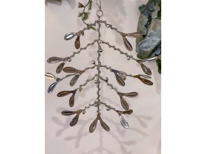 Vánoční ozdoba stříbrná