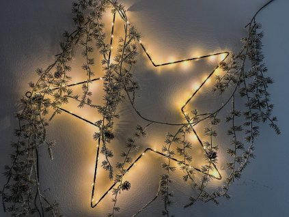 Hvězda svítící - 50 cm do zásuvky s časovačem