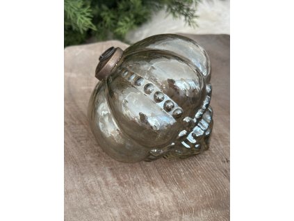 Vánoční ozdoba - kouřové sklo