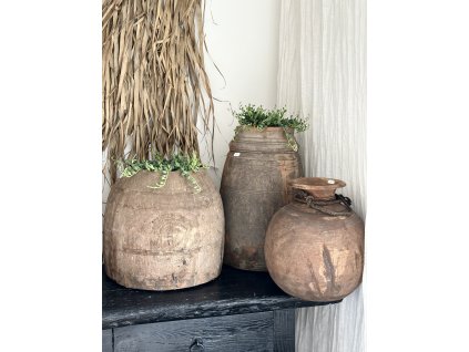 Vázy z teakového dřeva ve 3 variantách