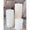 Svíčka přírodní bílá/průměr 7 cm