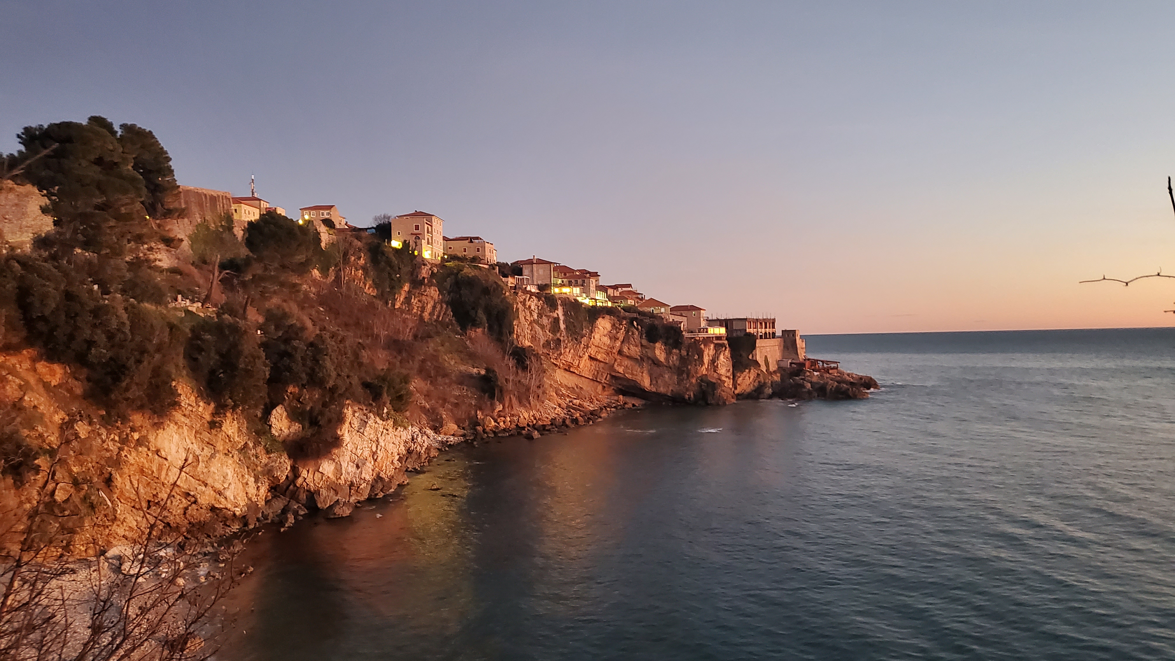 Ulcinj old town from west