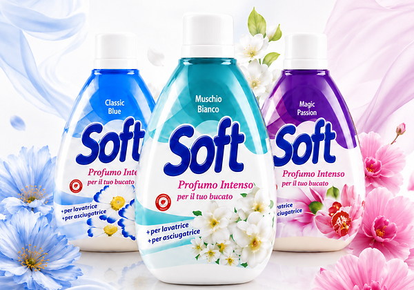 Soft Profumo Intenso parfémy na prádlo Classic Blue, Muschio Bianco a Magic Passion