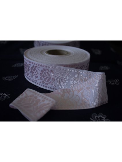 Krojová stuha svetlo ružová - 4 cm