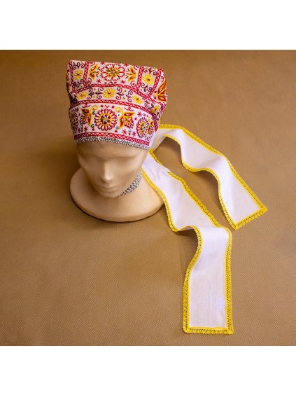 Kápka detvianska - strojovo vyšívaná 5