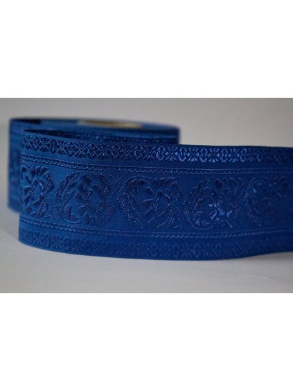 Krojová stuha modrá - 5,5 cm