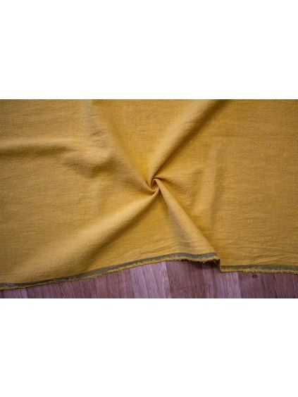 Ľan - Predpraný - Horčicová žltá KL-134