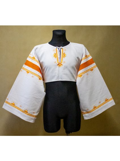 Detvianska vyšívaná košieľka krátka