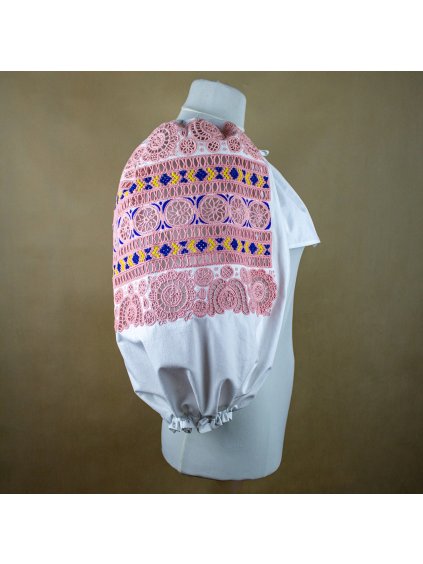 Ručne vyšívané oplecko – Detva staroružové