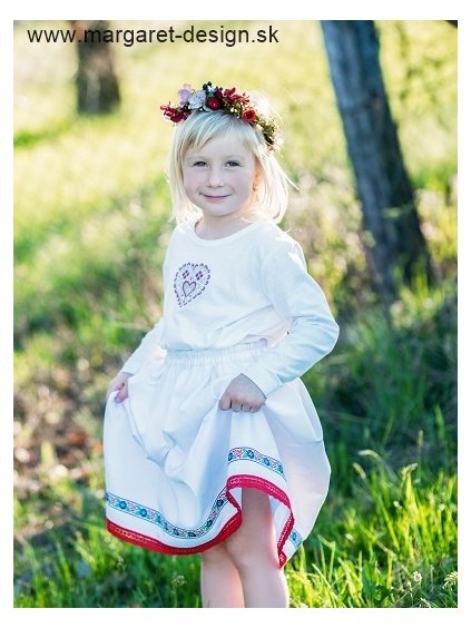 Detské tričko s dlhým rukávom - Srdiečko