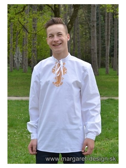 Pánska ručne vyšívaná košeľa - Dúbravy