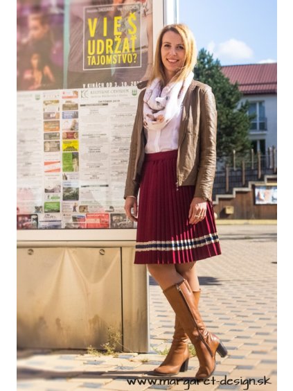 Ručne plisovaná sukňa - Alžbetka