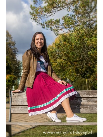 Ručne plisovaná sukňa - Irena