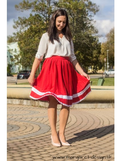 Ručne plisovaná sukňa - Júlia