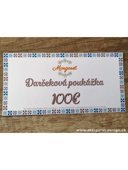 Darčeková poukážka - 100€