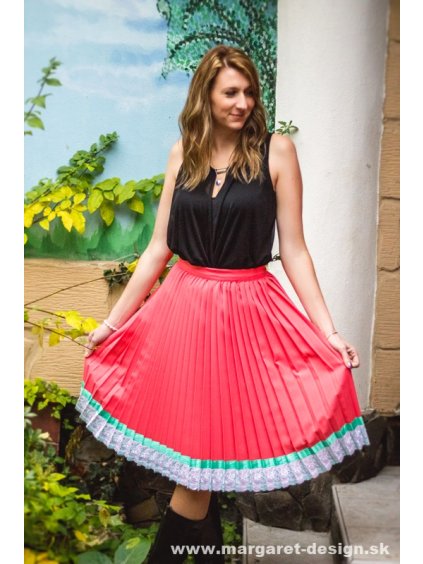 Ručne plisovaná sukňa - Milena