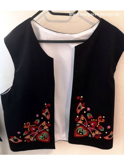 Ručne vyšívaná pánska vesta - Detva