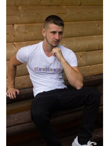 Pánske vyšívané tričko - Ábelová