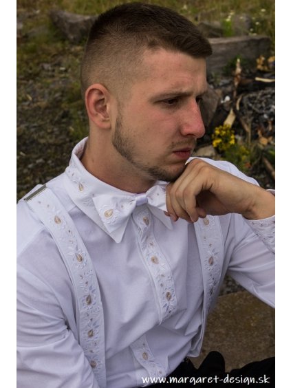 Spoločenská vyšívaná košeľa - motív z Pliešoviec