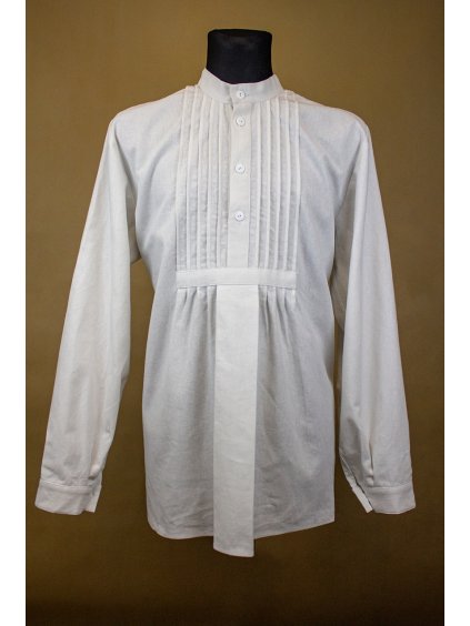 Pánska košeľa - Gazdovská biela