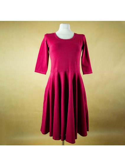 Dámske bordové šaty