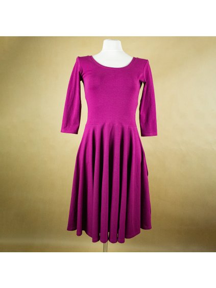 Dámske cyklamenové šaty