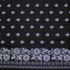 Bavlnená látka – Čierna vzorovaná