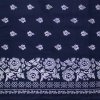Bavlnená látka – Tmavo modrá vzorovaná